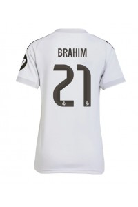 Real Madrid Brahim Diaz #21 Voetbaltruitje Thuis tenue Dames 2025-26 Korte Mouw
